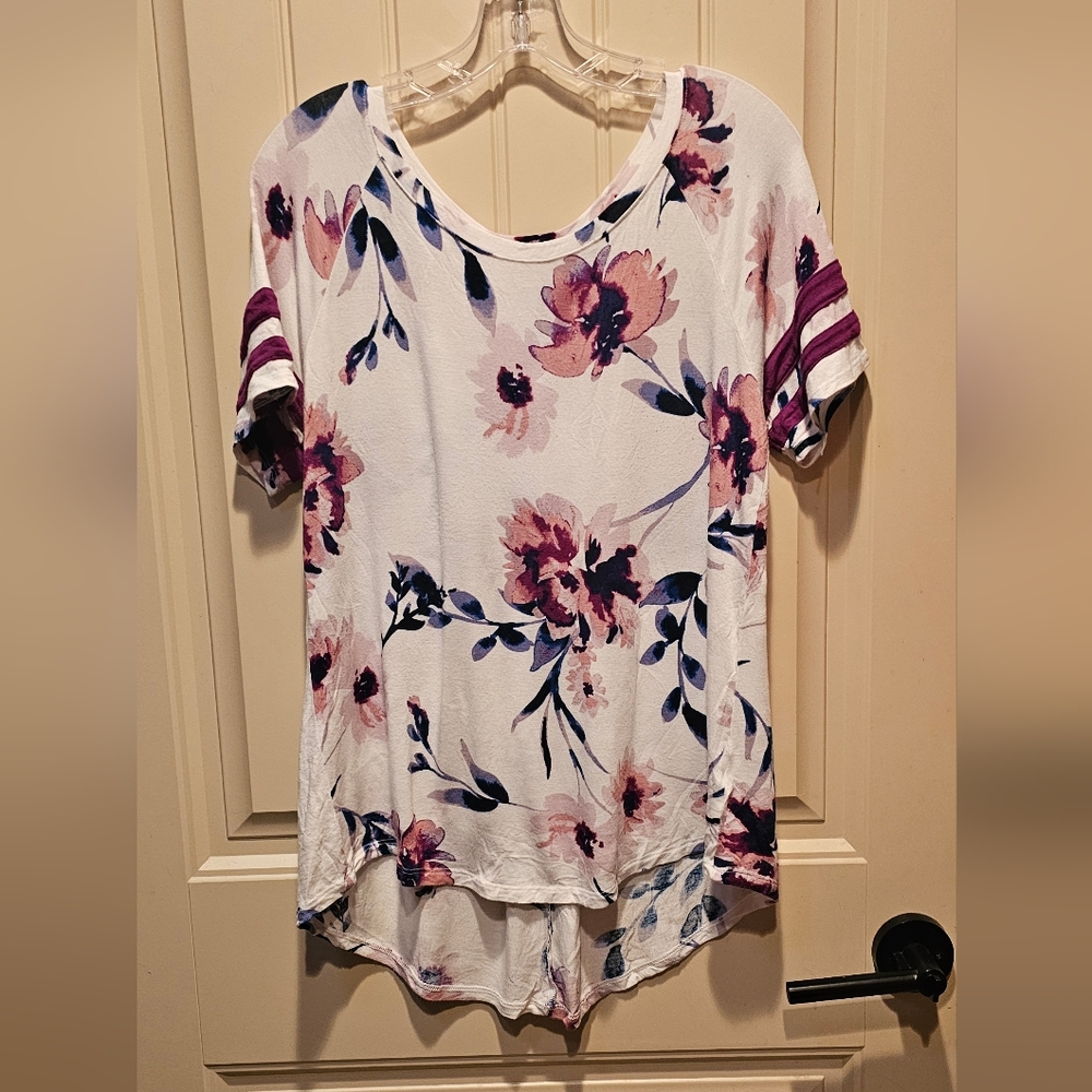 Maurices oversized floral shirt